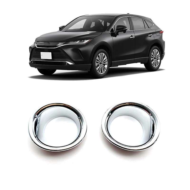 ABS Chrome Front Bumper Fog Light Lamp Frame Cover Trim for Venza 2020 Car Accessories Car Accessori