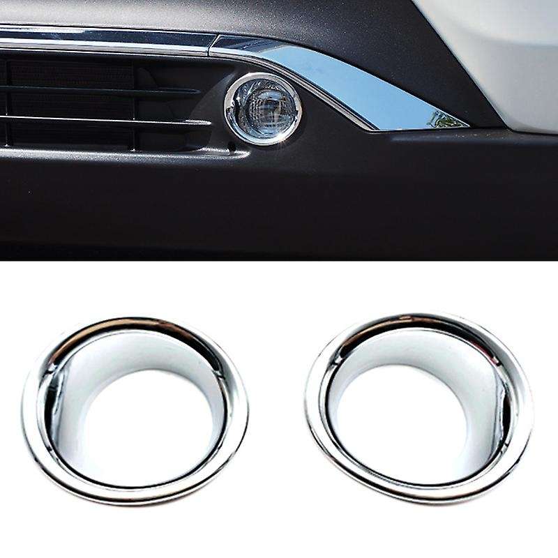 ABS Chrome Front Bumper Fog Light Lamp Frame Cover Trim for Venza 2020 Car Accessories Car Accessori