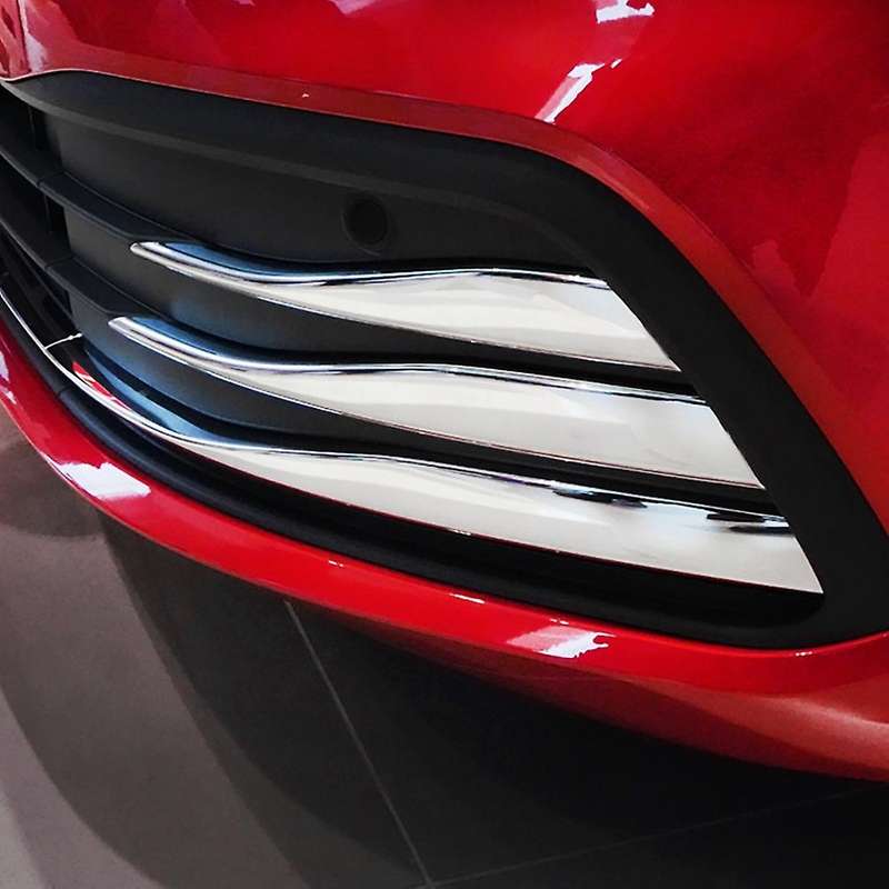 ABS Chrome Front Bumper Lower Grille Frame Fog Light Cover Trim for-Golf 8 MK8 Accessories 2020 2021