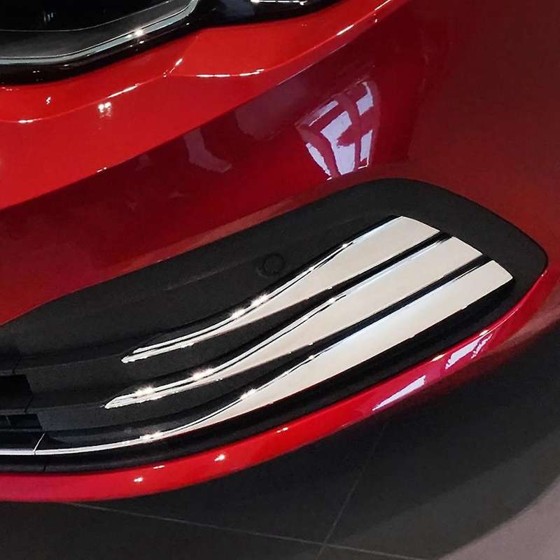 ABS Chrome Front Bumper Lower Grille Frame Fog Light Cover Trim for-Golf 8 MK8 Accessories 2020 2021