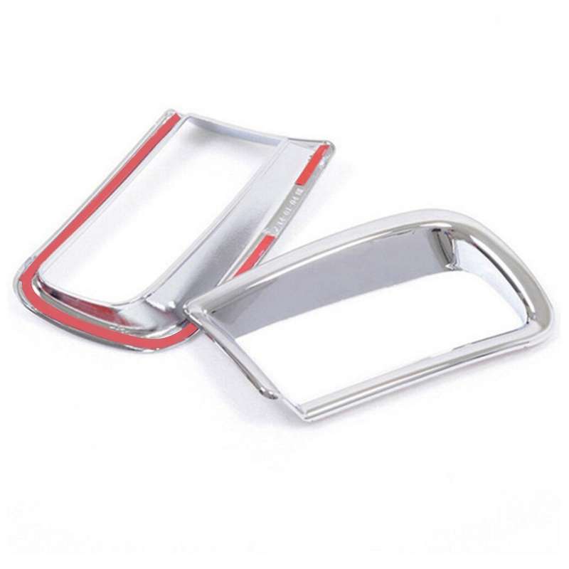 ABS Chrome Front and Rear Fog Lights Cover Trim Decorative Frame for Land Cruiser Prado FJ150 2014-2