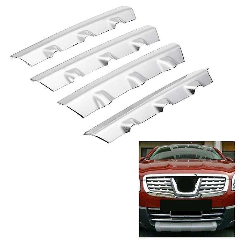 ABS Chrome Front Grille Trim Cover Front Center Grill Trims 8 Pcs Fit for J10 2008-2011