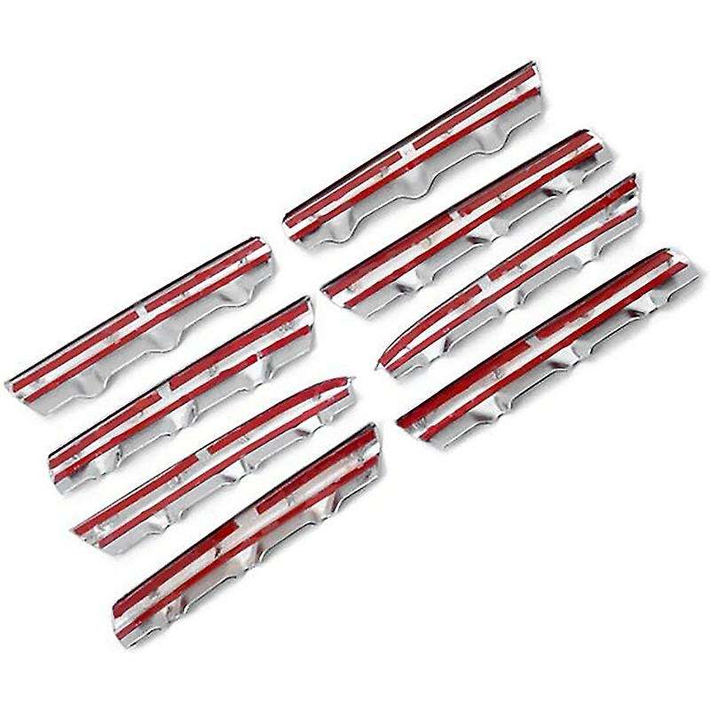 ABS Chrome Front Grille Trim Cover Front Center Grill Trims 8 Pcs Fit for J10 2008-2011