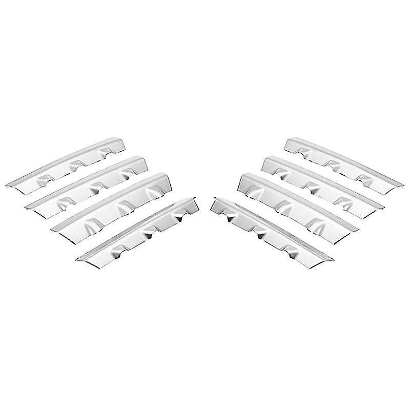 ABS Chrome Front Grille Trim Cover Front Center Grill Trims 8 Pcs Fit for J10 2008-2011