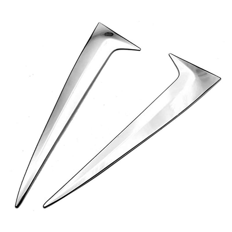 ABS Chrome Vertical Rear Window Side Spoiler Wing for Sienna 2020 2021 Auto Rear Window Mirror Tail