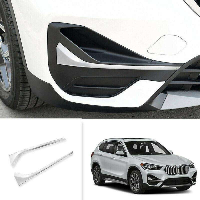 ABS Chrome Replacement Front Fog Light Cover Trim Strips for  X1 F48 2020