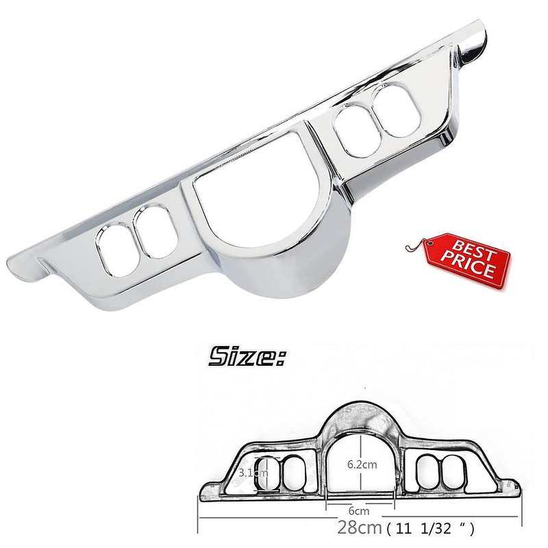ABS Chrome Switch Dash Panel Accent Cover for Touring 96-13 Glide/06-13 Street Glide/09-13 Tri Glide