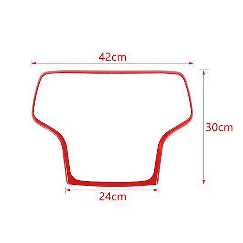 ABS Console GPS Navigation Dashboard AC Panel Cover Trim Fit for Grand 2014-2020 Red
