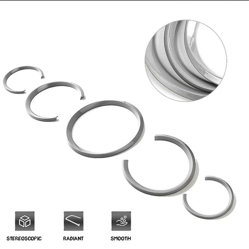 ABS Dashboard Instrument Panel Decorative Ring Cover Trims Sticker for Carbon Fiber Pattern