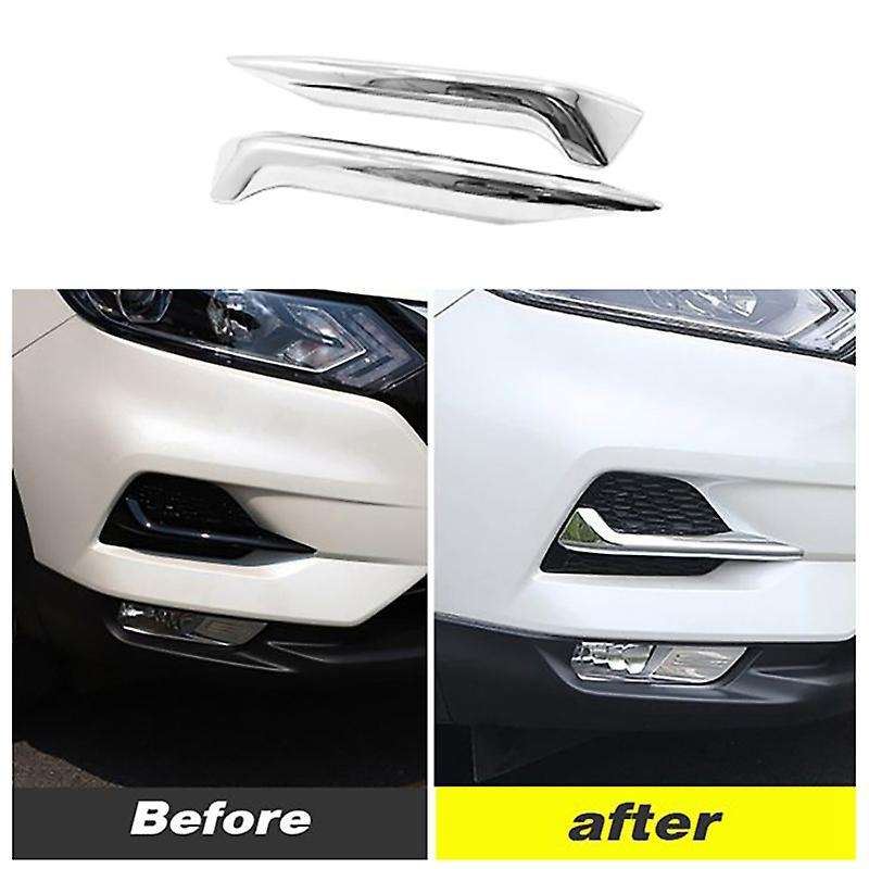 ABS Front & Rear Fog Light Lamp Cover Trim Fog Light Molding Garnish Bezel Protector for J11 2019 20