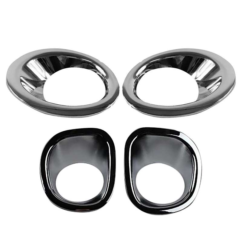 ABS Front and Rear Fog Light Lamp Cover Trim Fog Light Molding Garnish Bezel Protector for T31 2008-