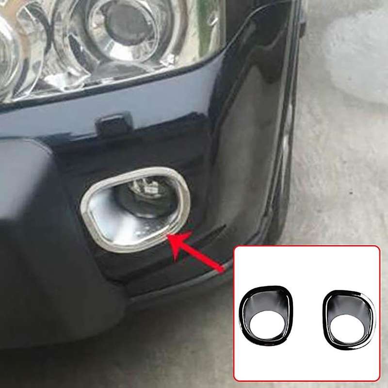 ABS Front and Rear Fog Light Lamp Cover Trim Fog Light Molding Garnish Bezel Protector for T31 2008-