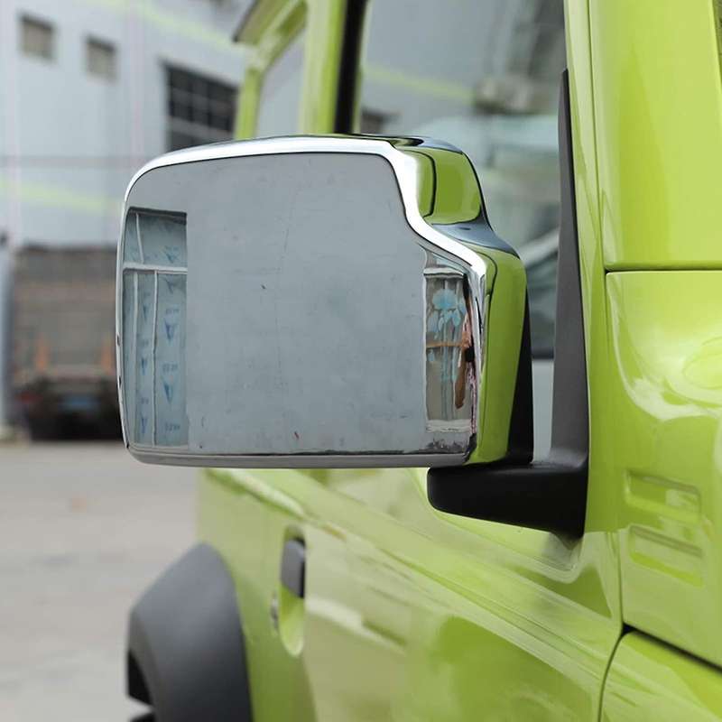 ABS Exterior Rearview Mirror Cover Fit for Su-Zu- Jimny 2019-2020,Silver