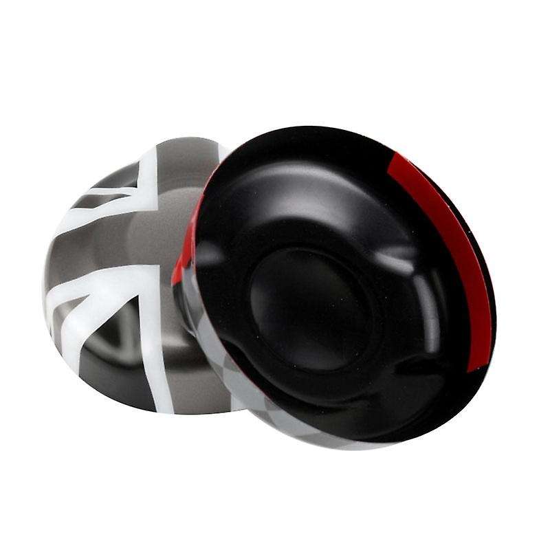 ABS Fuel Tank Filler Protection Cover Gas Cap Cover Trim Decor for R55 R56 2.0T Black/White Checkere