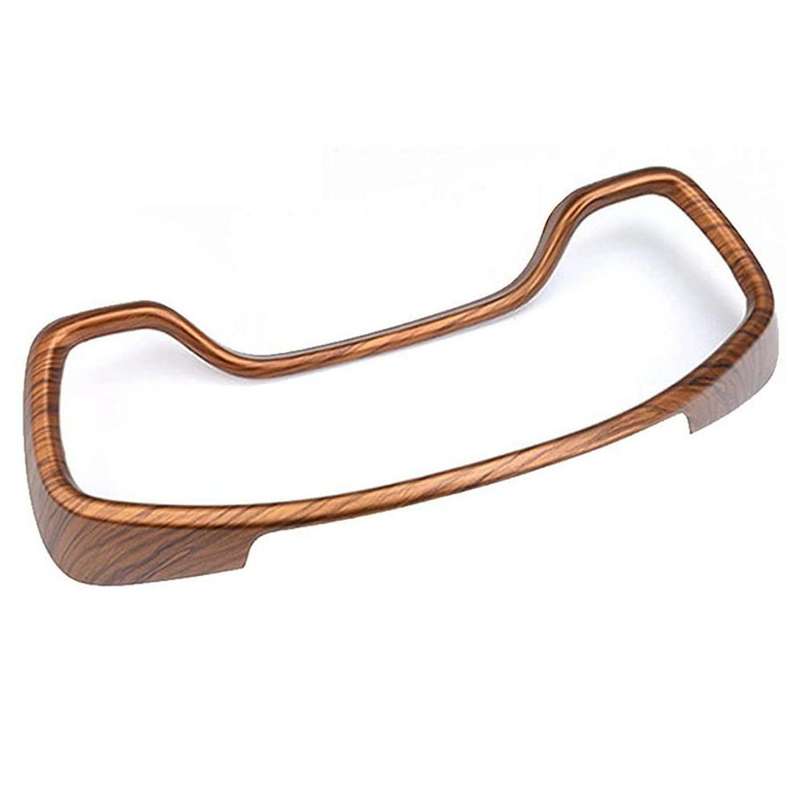 ABS Peach Wood Dashboard Instrument Panel Dial Cover Frame Decorative Moulding Trim Accessories for