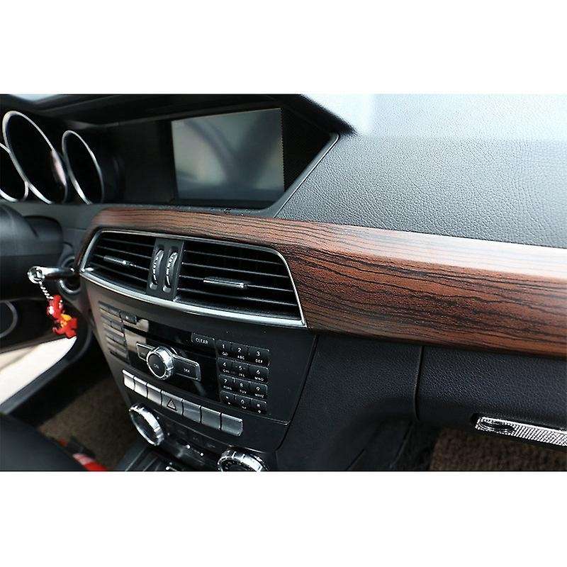 ABS Pine Wood Grain Car Center Console Dashboard Cover Panel for C Class W204 2010-2013 Left Hand Dr