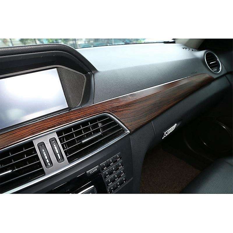 ABS Pine Wood Grain Car Center Console Dashboard Cover Panel for C Class W204 2010-2013 Left Hand Dr