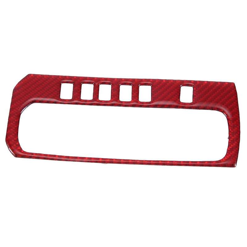 ABS Red Carbon Fiber Gear Shift Panel Cover Trim Decor Sticker for 10Th Gen 2016 2017 2018 2019(RHD)