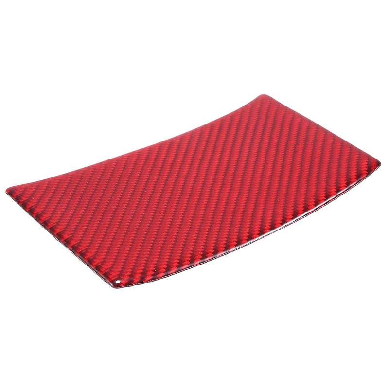 ABS Red Carbon Fiber Armrest Box Cover Trim Decor Sticker for 10Th Gen 2016 2017 2018 2019
