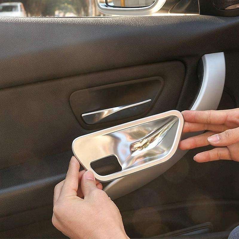 ABS Plastic Interior Door Handle Bowl Cover Trim for 3 4 Series F30 F32 F35 316I 318I 320Li 2013-201
