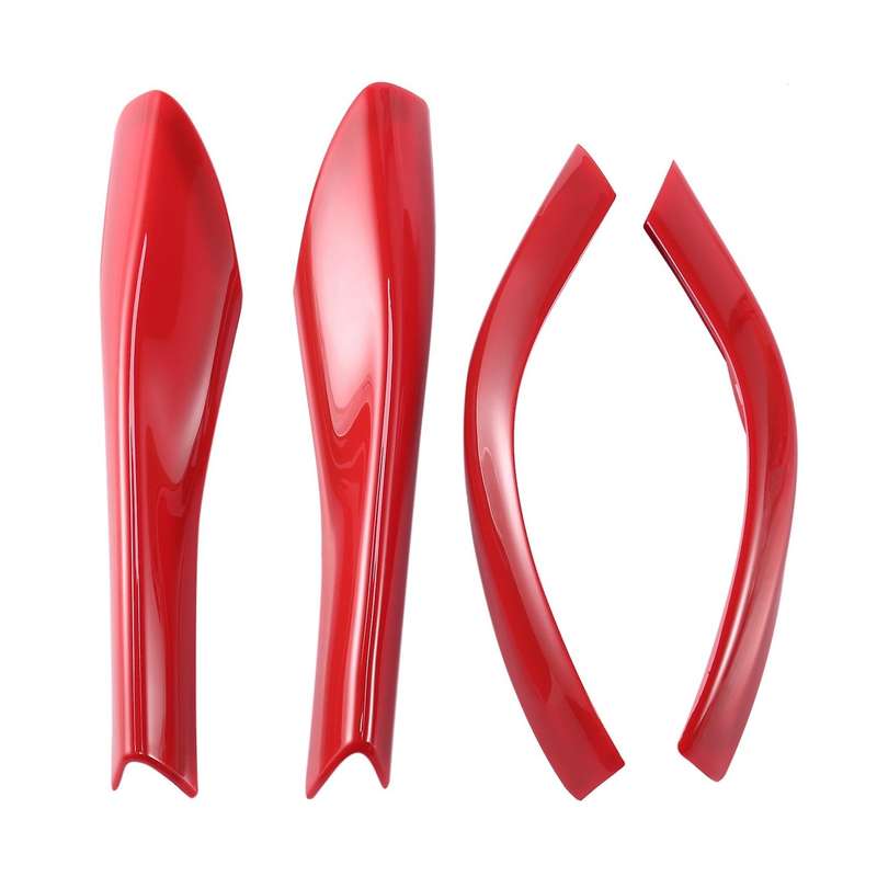 ABS Rearview Mirror Pedestal Trim Cover Rearview Side Mirror Base Cover Trim Decoration for 2015-202