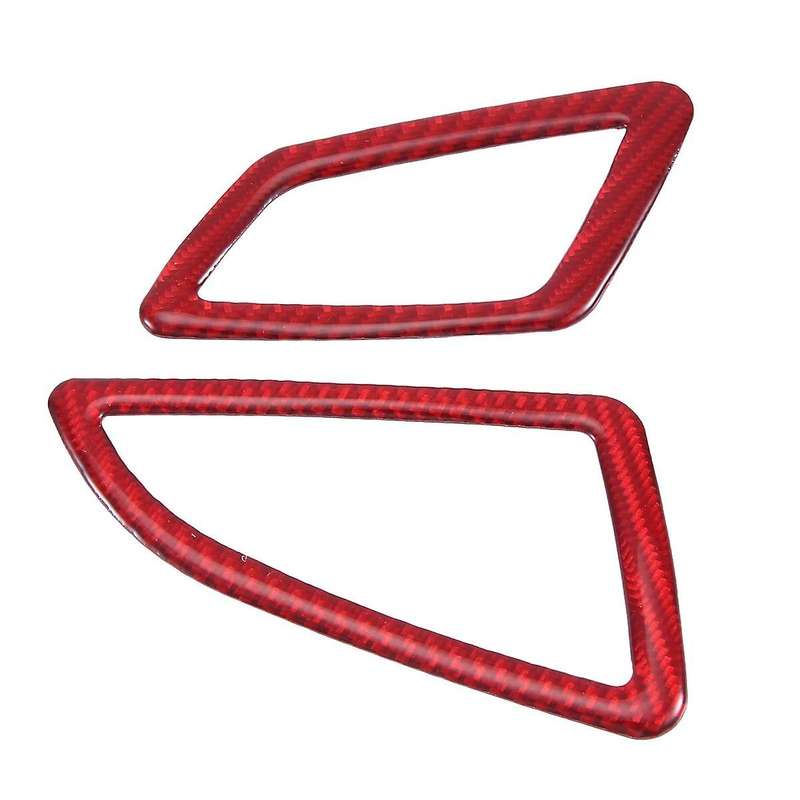 ABS Red Carbon Fiber Side Dashboard Cover Trim Decor Sticker for 10Th Gen 2016 2017 2018 2019(RHD)