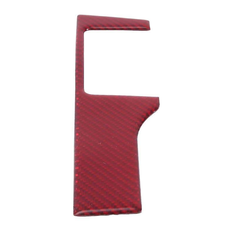 ABS Red Carbon Fiber Headlight Switch Cover Trim Decor Sticker for 10Th Gen 2016 2017 2018 2019(RHD)