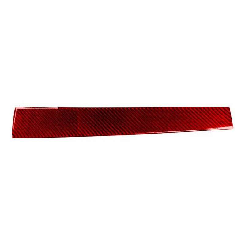 Abs Red Carbon Fiber Interior Dashboard Panel Cover Trim Decor Sticker for 10th Gen 2016 2017 2018 2