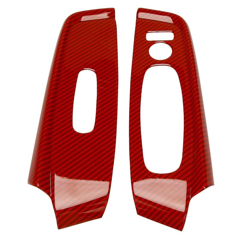 ABS RED Carbon Fiber Interior Window Lift Panel Switch Cover Trim for Sylphy Sentra 2020-2021