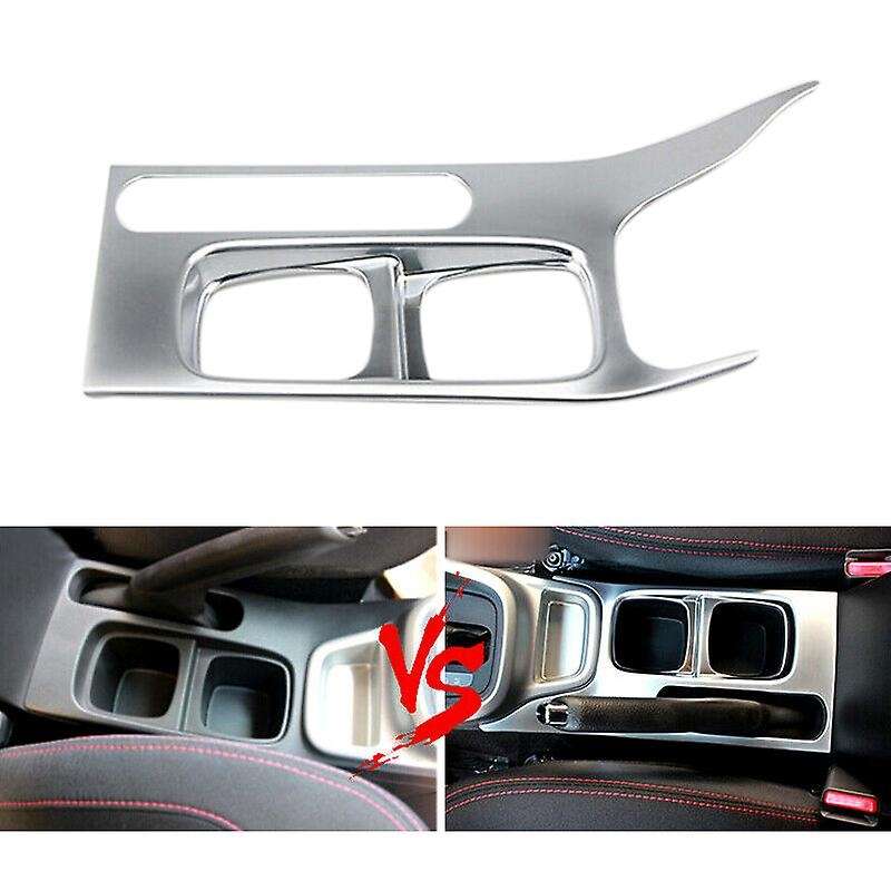 ABS Silver Car Water Cup Holder Cover Trim Central Control Cup Holder Cover for Vitara Escudo 2015-2