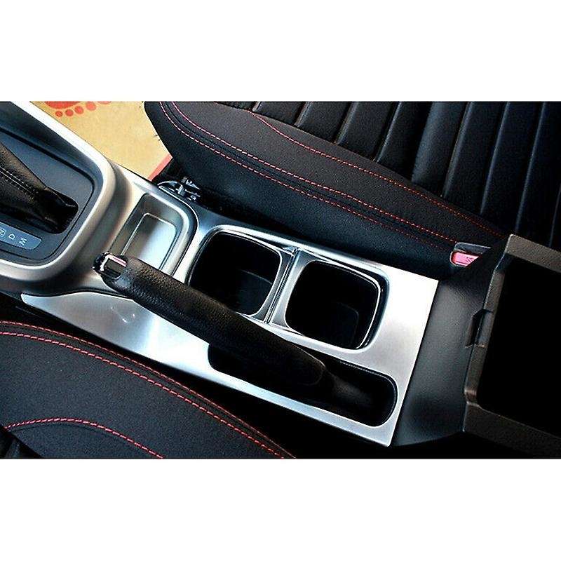 ABS Silver Car Water Cup Holder Cover Trim Central Control Cup Holder Cover for Vitara Escudo 2015-2