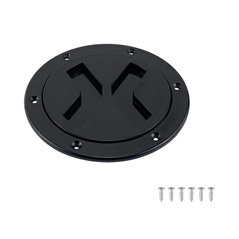 Abs Round Deck Inspection Hatch Cover Plastic Boat Twist Screw Out Deck Inspection Plate Marine Yac