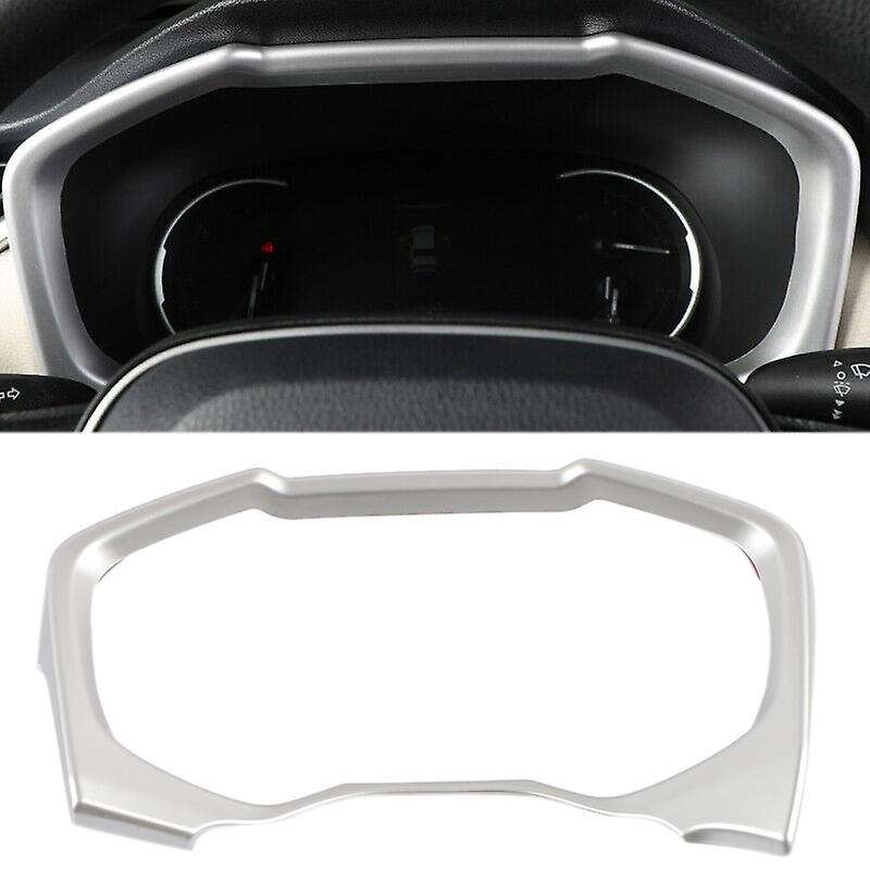 ABS Silver Chrome Dashboard Decorative Frame Trim Dash Panel Frame Trim Cover for 19-20( Right-Side