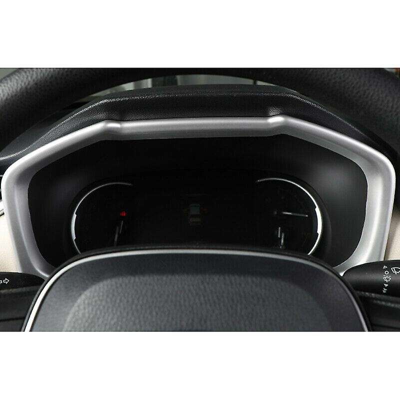 ABS Silver Chrome Dashboard Decorative Frame Trim Dash Panel Frame Trim Cover for 19-20( Right-Side