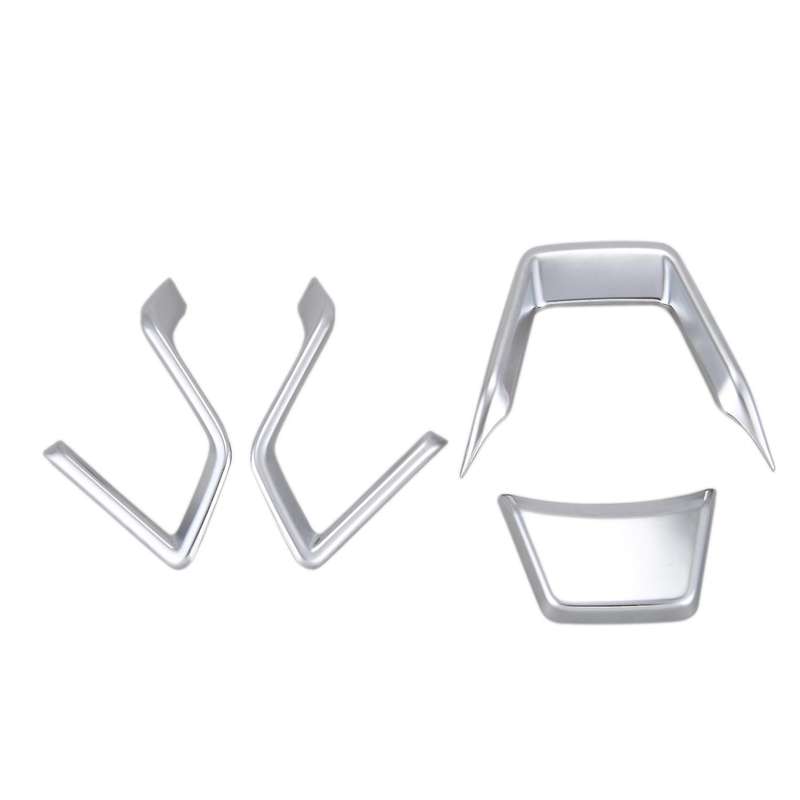 ABS Silver Steering Wheel Switch Trims Cover for Crosstrek XV 2018-2020