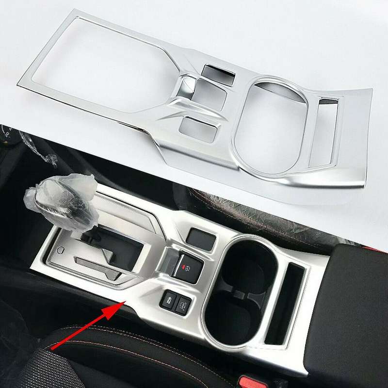 ABS Silver Gearbox Shift Panel Cover Trims for XV Crosstrek 2017 - 2020 Accessories