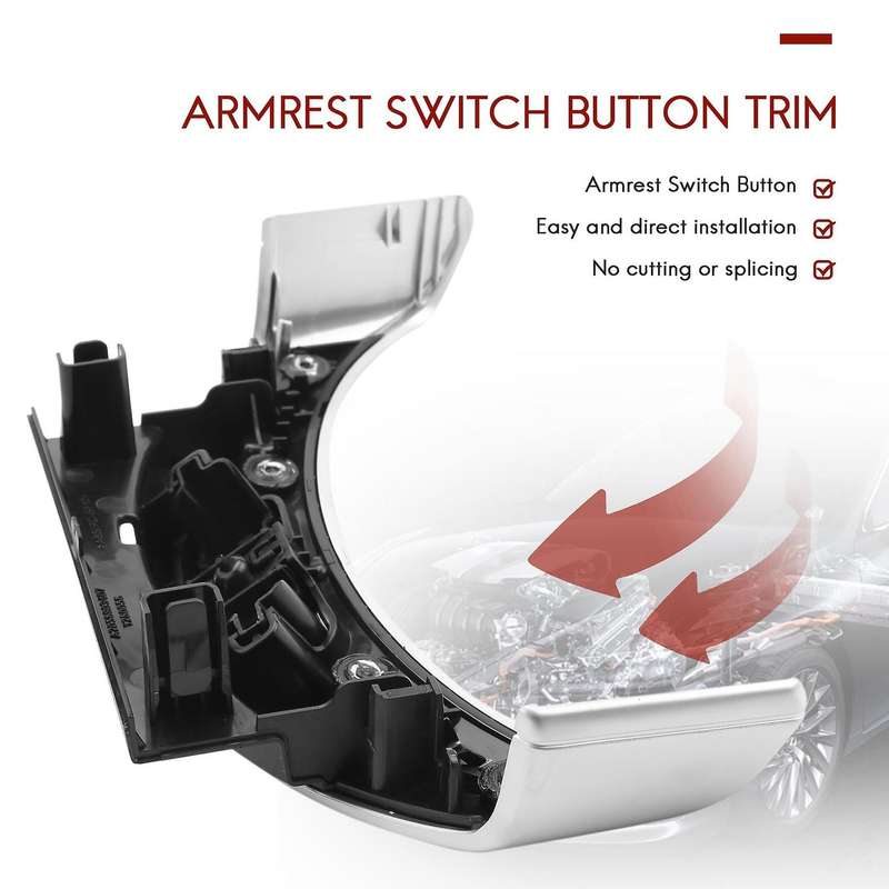ABS+PC Center Console Armrest Switch Button Trim Cover for C GLC Class W205 W253 2015-2020
