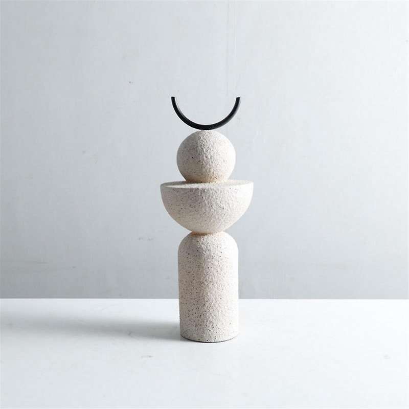 Abstract Geometric Sandstone Statue Art Ornaments Entrance Living Room TV Cabinet Desktop Home Deco