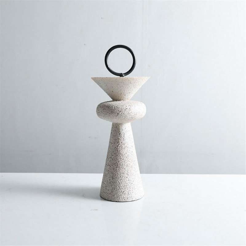 Abstract Geometric Sandstone Statue Art Ornaments Entrance Living Room TV Cabinet Desktop Home Deco