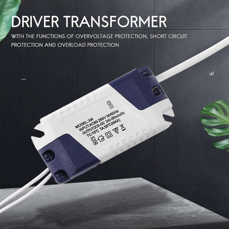 Ac 90-240v to Dc 9-12v 3w Constant Current Led Strip Driver Transformer