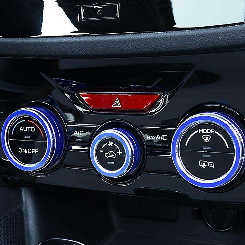 AC Control Knob Cover for Forester 2019-2021,Air Condition Switch Volume Trim for Crosstrek XV ,Blue