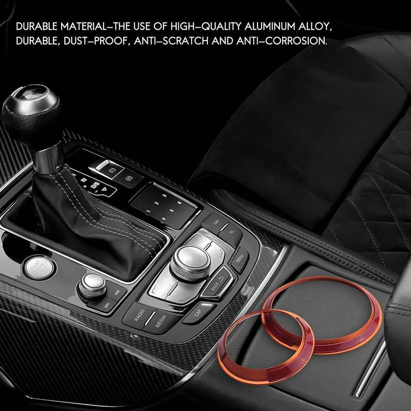 AC Control Knob Covers for Forester 2019+ Accessories, Air Condition Switch Volume Trim for Crosstre