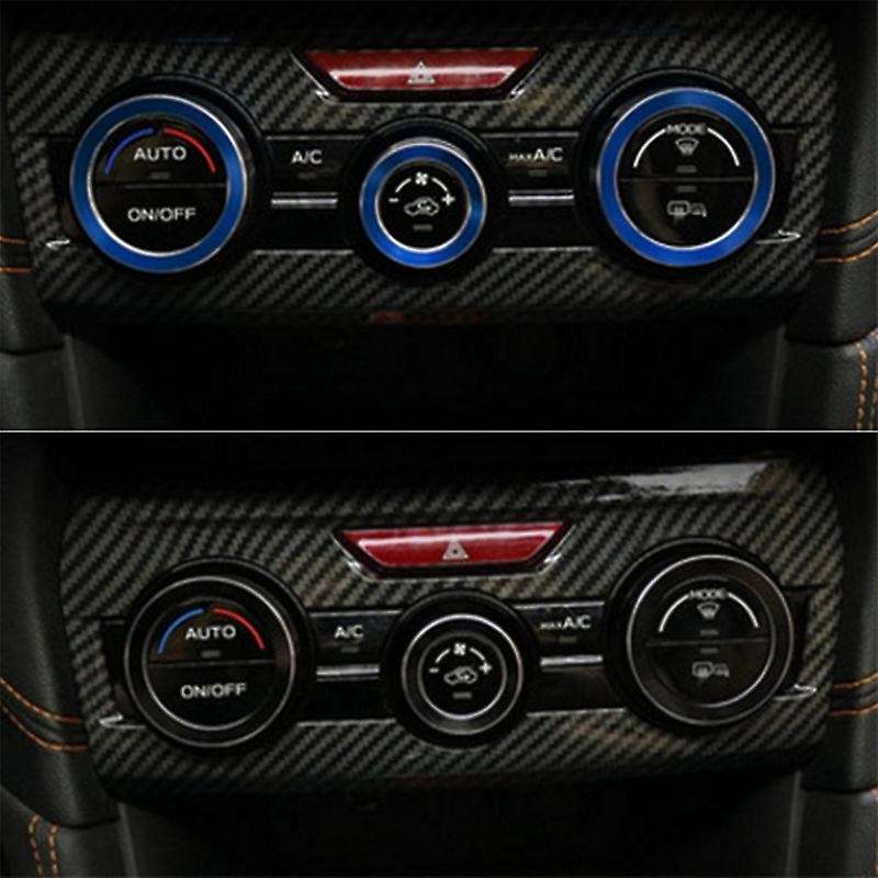 AC Control Knob Cover for Forester 2019-2021,Air Condition Switch Volume Trim for Crosstrek XV ,Blac