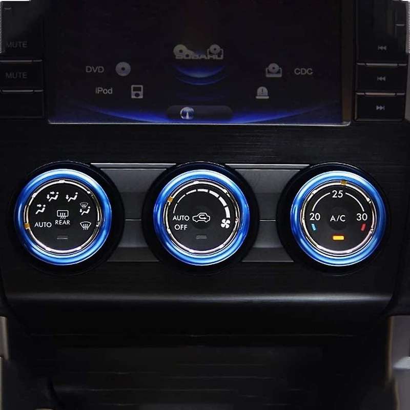 AC Control Knob Cover for Forester 2014-2018,Air Condition Switch Volume Ring Trim for Crosstrek XV