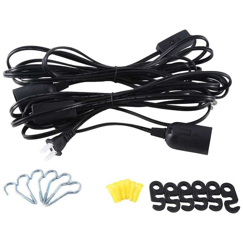 Ac110v Pendant Light Cord Kit E26 Lamp Kit Vintage Hanging Pendant Light Cord Kit with On/off Switch