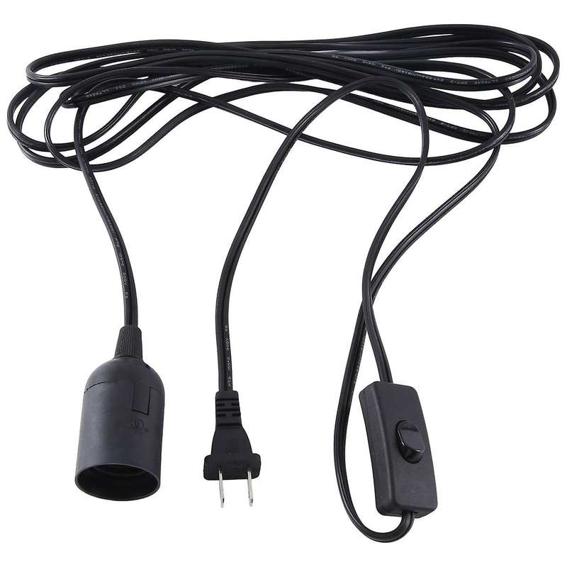Ac110v Pendant Light Cord Kit E26 Lamp Kit Vintage Hanging Pendant Light Cord Kit with On/off Switch