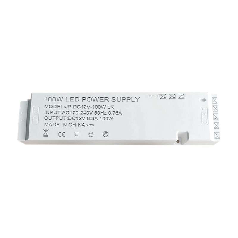 Ac220v to Dc 12v Lighting Transformer Led Cabinet Light Strip Light Power Supply Port Driver 100w Eu