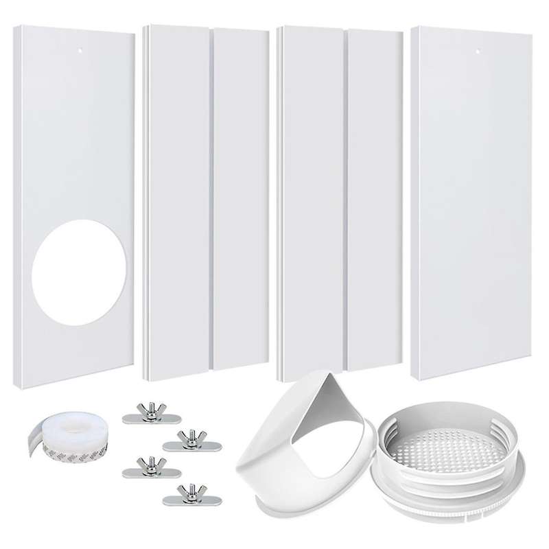 AC Window Ventilation Kit with 5.1 Inch and 5.9 Inch Universal Hose Adapter Portable Air Conditione