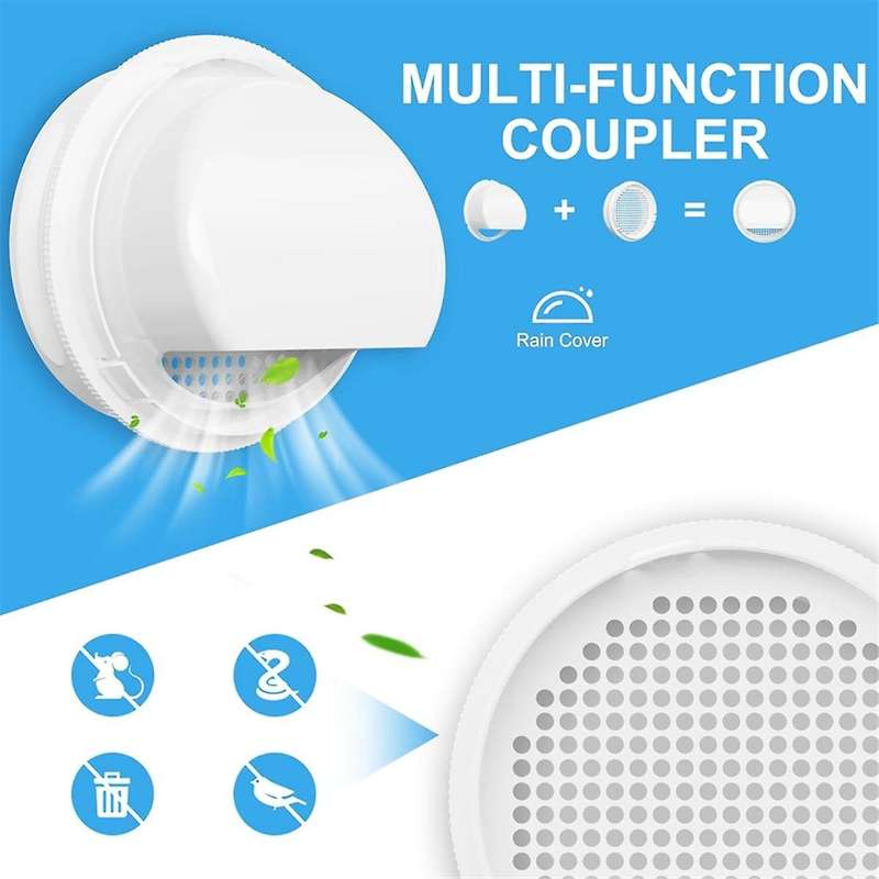 AC Window Ventilation Kit with 5.1 Inch and 5.9 Inch Universal Hose Adapter Portable Air Conditione