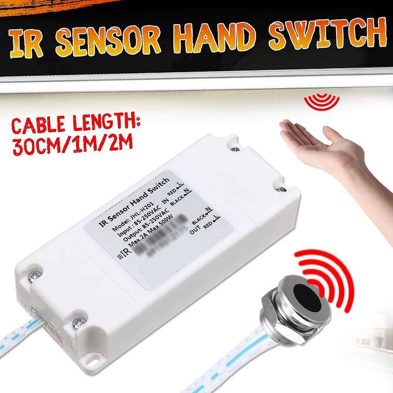 AC85-250V IR Sensor Switch Infrared Light Switch for LED Lamps LED Strips Motion Sensor Hand Wave